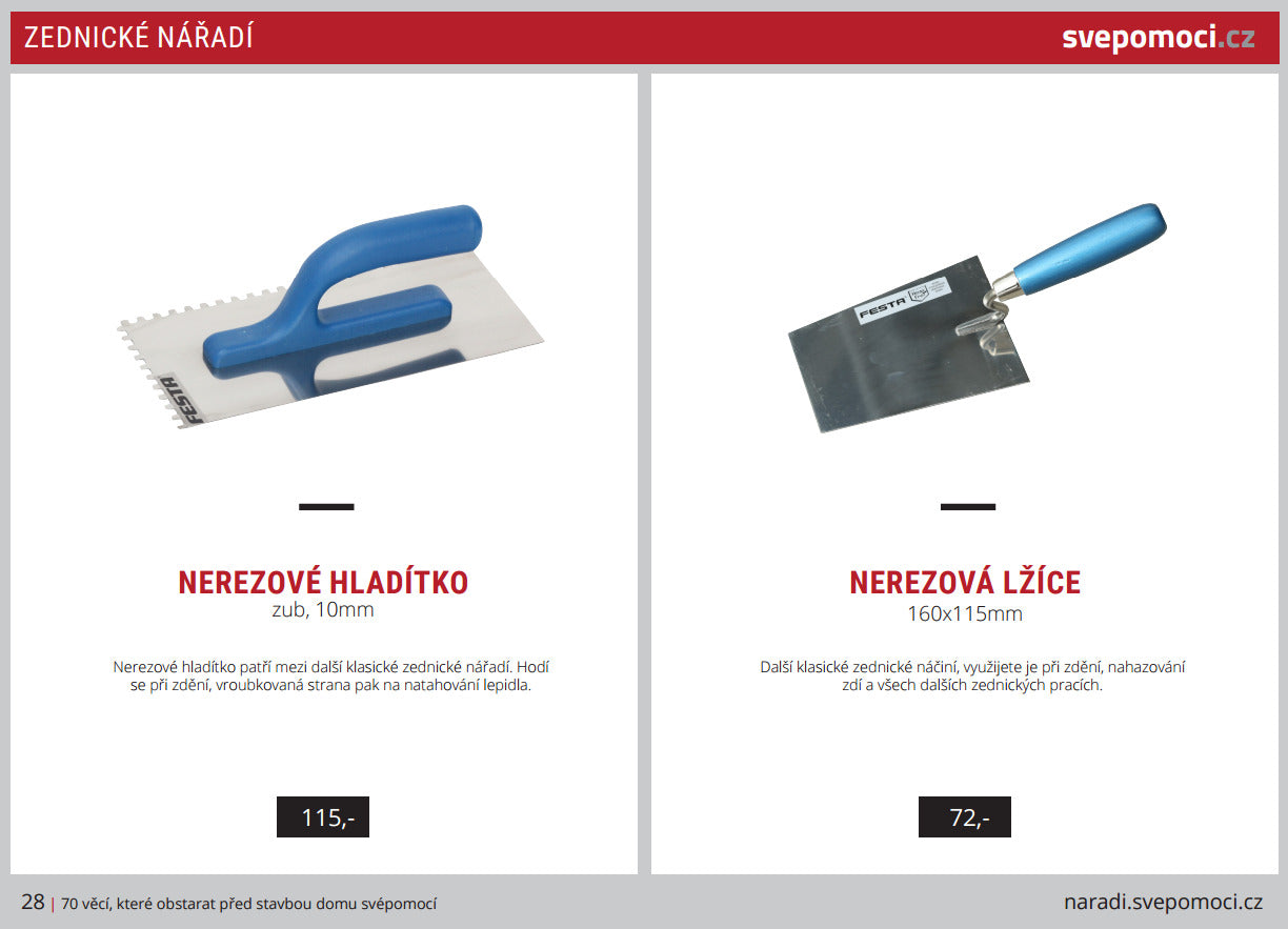 Praktický seznam nářadí pro stavbu a rekonstrukci (E-book)